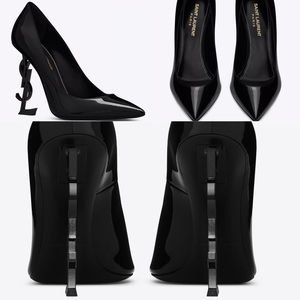 Yves Saint Laurent black patent Pumps. Authentic.